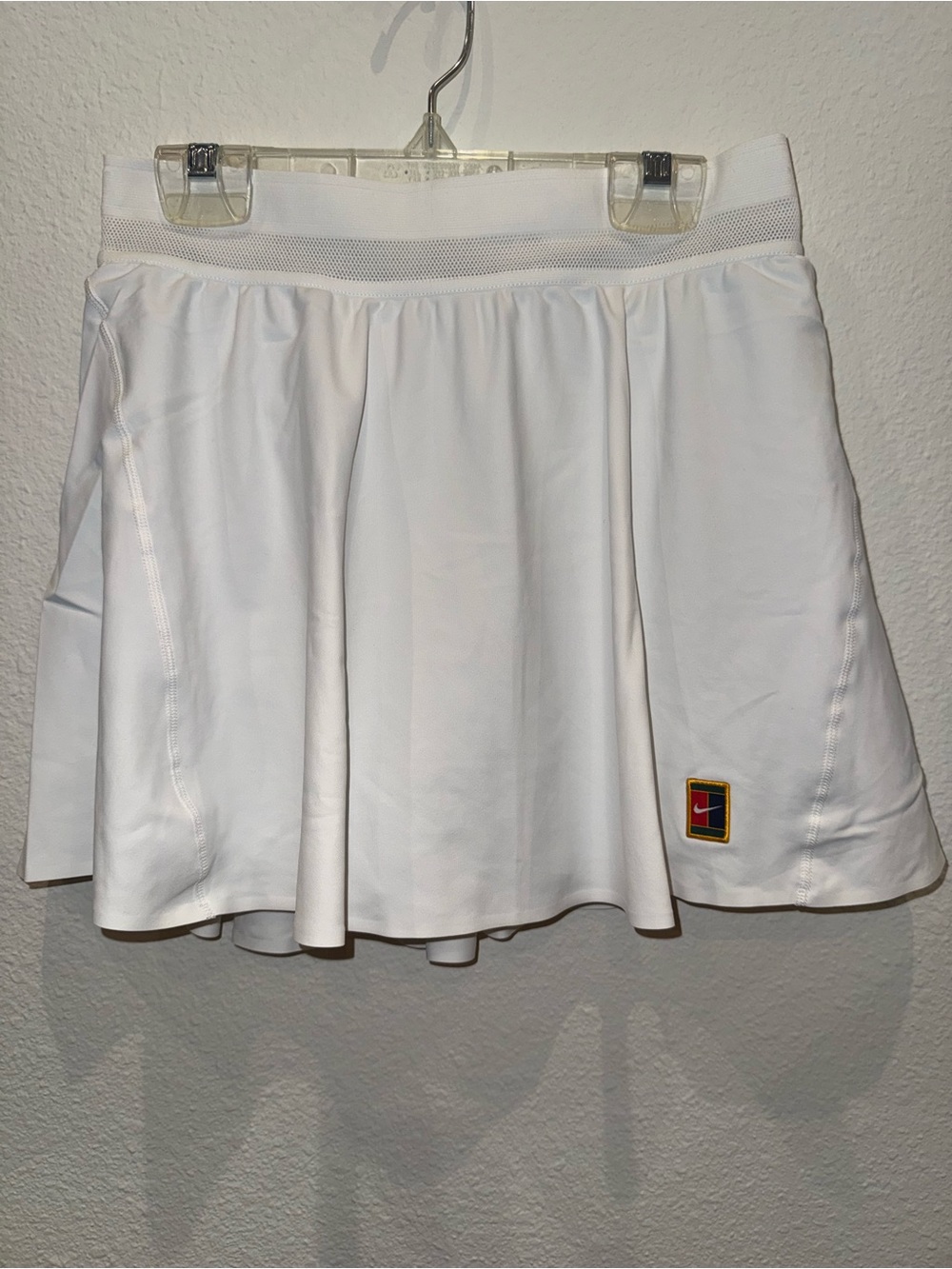 Nike White Circle Skirt with Small Logo Patch